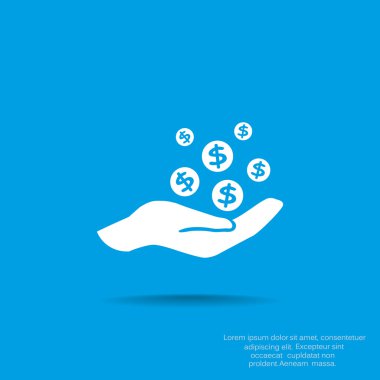 İnsan eline düşen paraları