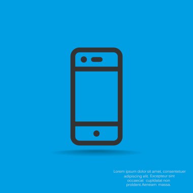 Boş ekranlı basit akıllı telefon