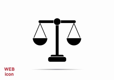 Adalet basit web simgesi ölçekleri