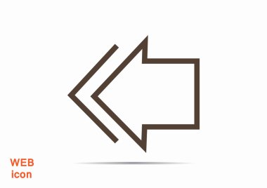 basit ok sol işaret