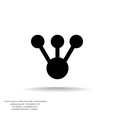 Moleküler bileşik web simgesi