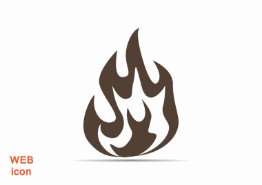 Yangın alevleri web simgesi