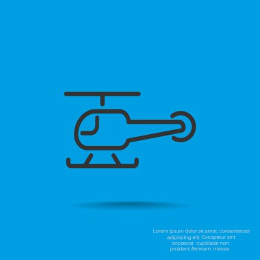 Basit helikopter web simgesi