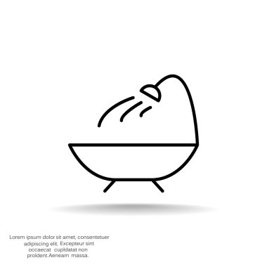 Basit banyo web simgesi