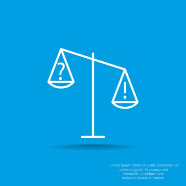 Adalet basit web simgesi ölçekleri