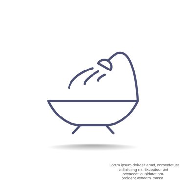 Basit banyo web simgesi