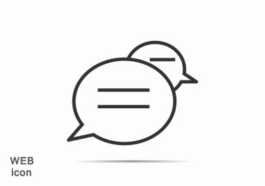Diyalog kabarcıklar web simgesi