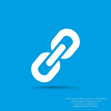 Zincir işareti iletişim web simgesi