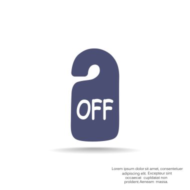 Etiket asılı üzerinde yazıt