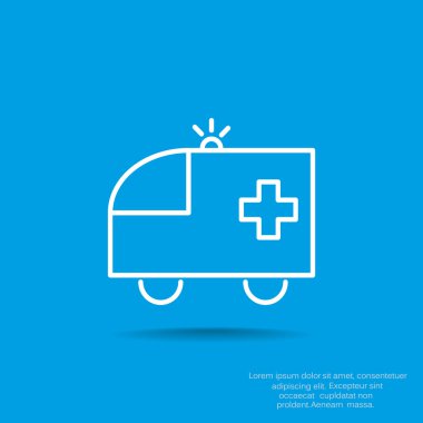 Ambulans araba web simgesi