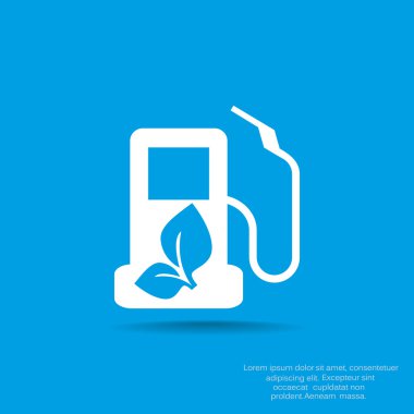 Eko yakıt basit simgesi