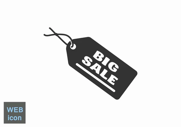 Stor försäljning inskriften på etikett — Stock vektor