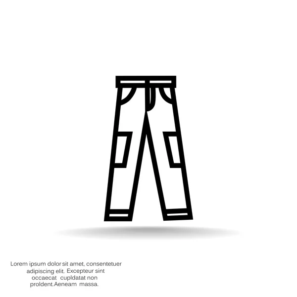 Ikony www spodnie — Wektor stockowy