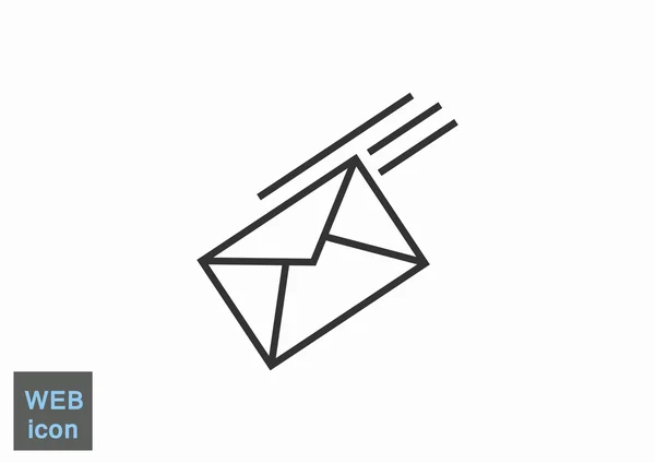 Envelope contorno simples — Vetor de Stock