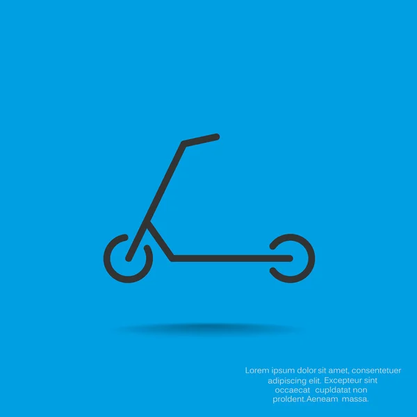 Scooter pour icône enfants — Image vectorielle