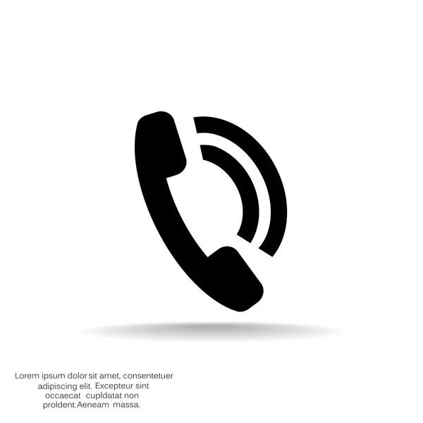 Telefoongesprek web pictogram — Stockvector