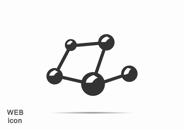 Icono web compuesto molecular — Archivo Imágenes Vectoriales