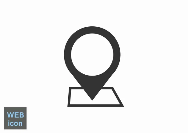 Mapa puntero icono web — Vector de stock