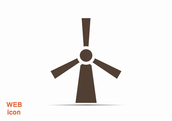 風力発電機アイコン — ストックベクタ