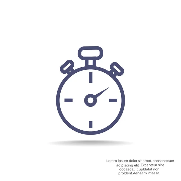 Simple icône web chronomètre — Image vectorielle