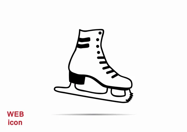 Skate zapato web icono — Vector de stock