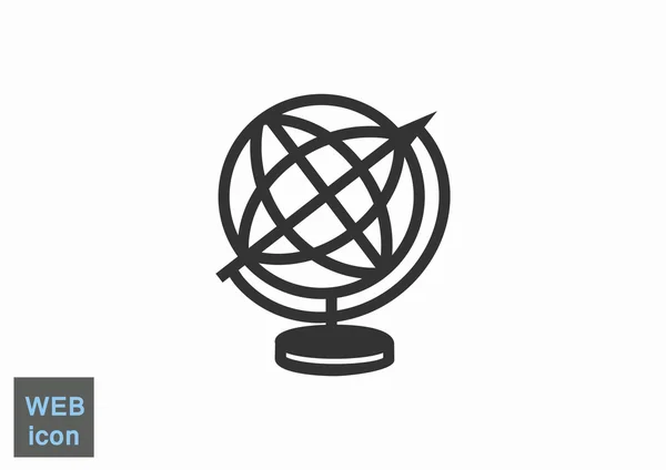 Basit küre web simgesi — Stok Vektör
