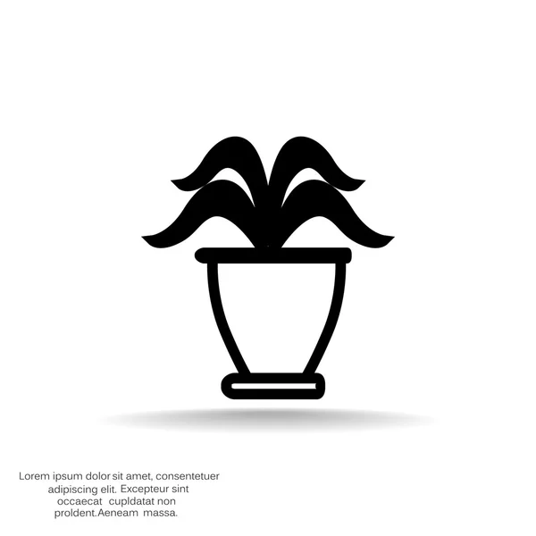Icono web de planta — Archivo Imágenes Vectoriales