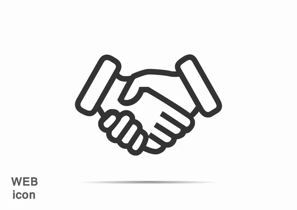 Handshake icono web simple — Archivo Imágenes Vectoriales