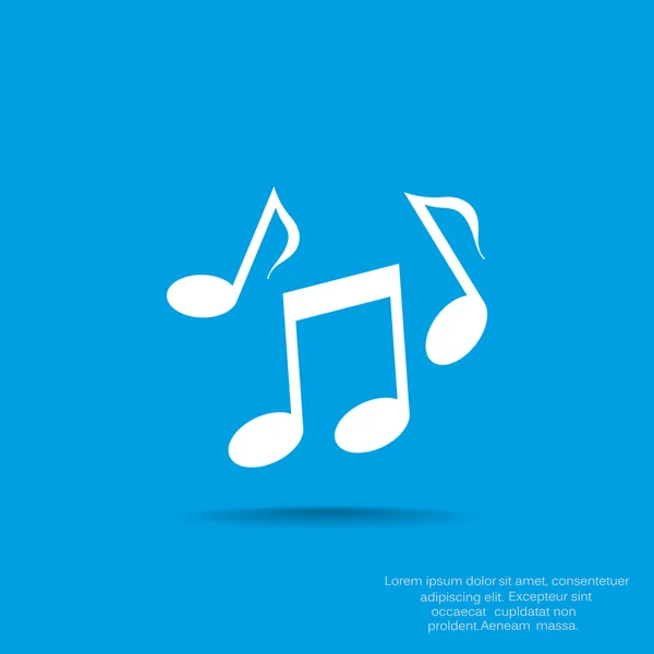 Music web icon — Stock Vector