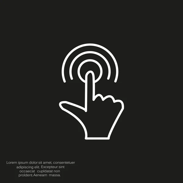 Touch scherm web-pictogram — Stockvector