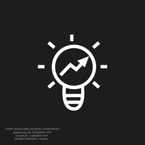 Halogenlampen-Symbol — Stockvektor