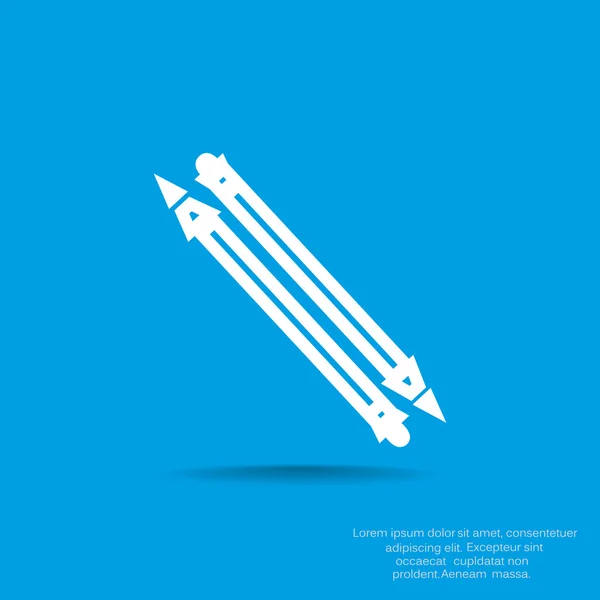 Ikony www ołówki — Wektor stockowy