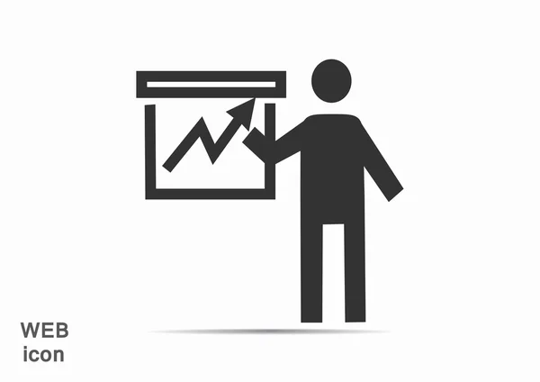 Ícone de sinal de apresentação —  Vetores de Stock