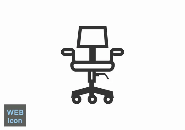 Icona sedia ufficio — Vettoriale Stock