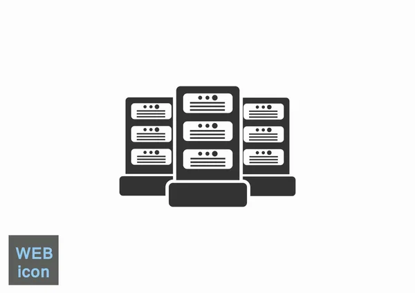 Data servers web icon — Stock Vector