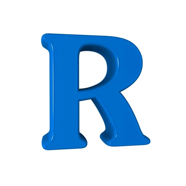 Single R alphabet letter — Stock fotografie