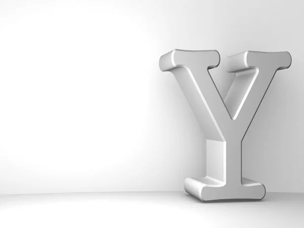 Single Y alphabet letter — Stock Photo, Image