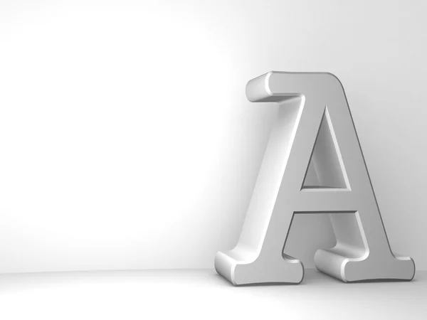 Único A alfabeto letra — Fotografia de Stock