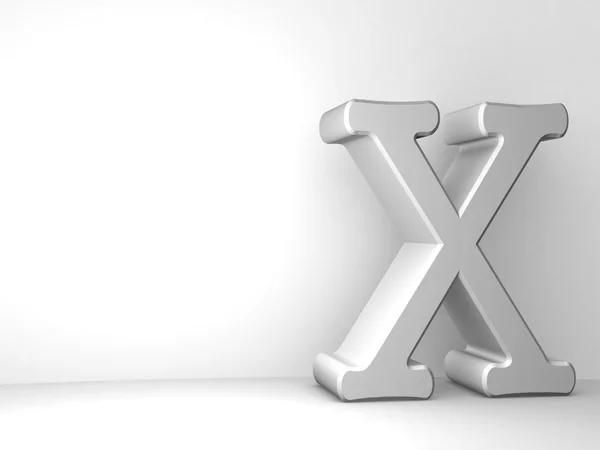 Singola lettera X alfabeto — Foto Stock