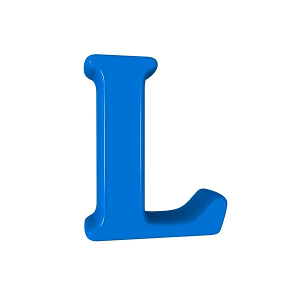 Single L alphabet letter — Stock Photo, Image