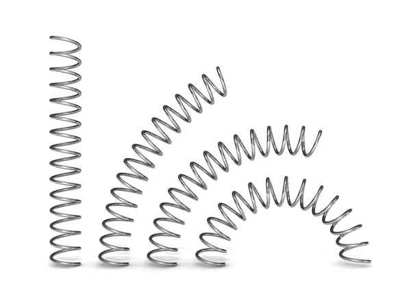 3D stalowych sprężyn — Zdjęcie stockowe