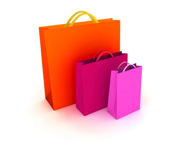 Paper shopping bags — Stock Photo, Image
