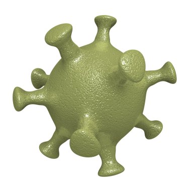 3D renkli virüs