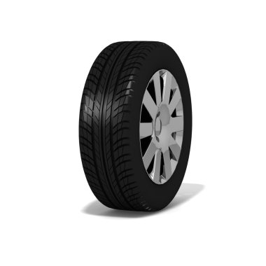 beyaz izole tekerlekli araba