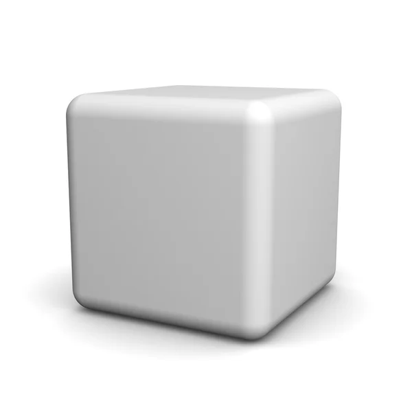 Empty white blank box — Stock Photo, Image