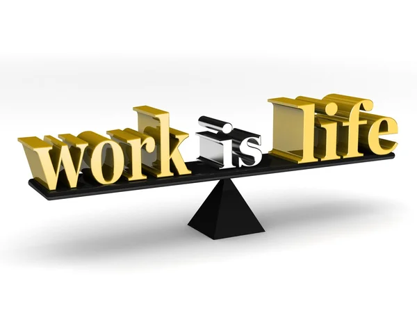 El trabajo es equilibrio de vida — Foto de Stock