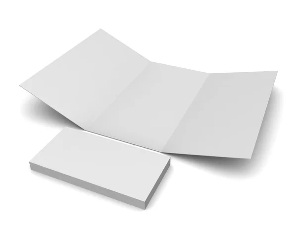 Witte kartonnen doos geopend — Stockfoto