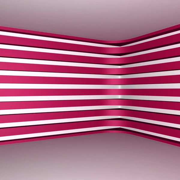 Pink striped walls — Stock Photo, Image