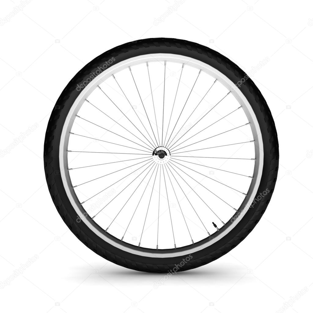 Bicycle wheel, isolated