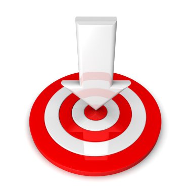 Hedef yakın beyaz ok